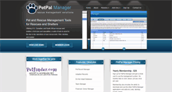 Desktop Screenshot of petpalmanager.com