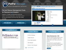 Tablet Screenshot of petpalmanager.com